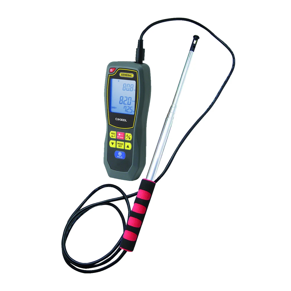 General Tools CIH30DL- ANEMOMÈTRE À FIL CHAUD AVEC THERMOMÈTRE INFRAROUGE
