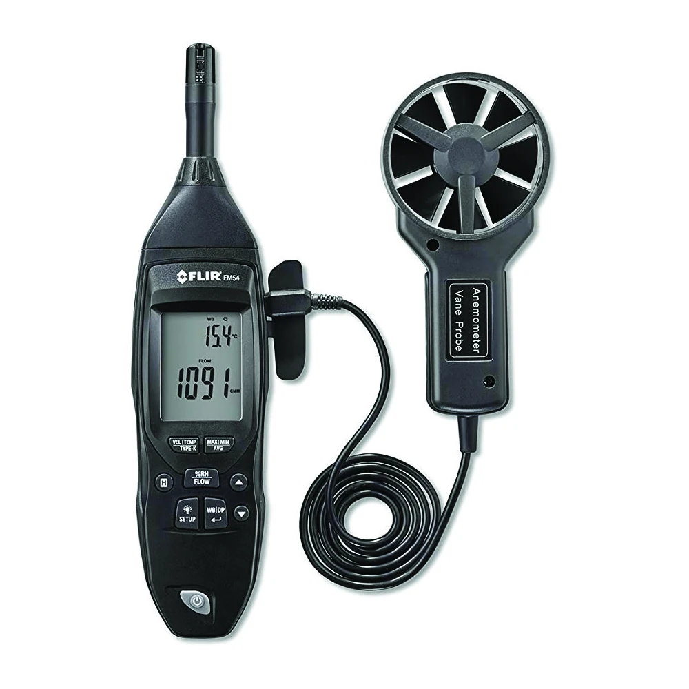 Teledyne FLIR EM54- ANEMOMÈTRE FLIR EM54, 0.4 JUSQU À 30M/S AVEC MESURE DE TEMPÉRATURE, TURBINE MAGNÉTIQUE, CAPTEUR EXTERNE