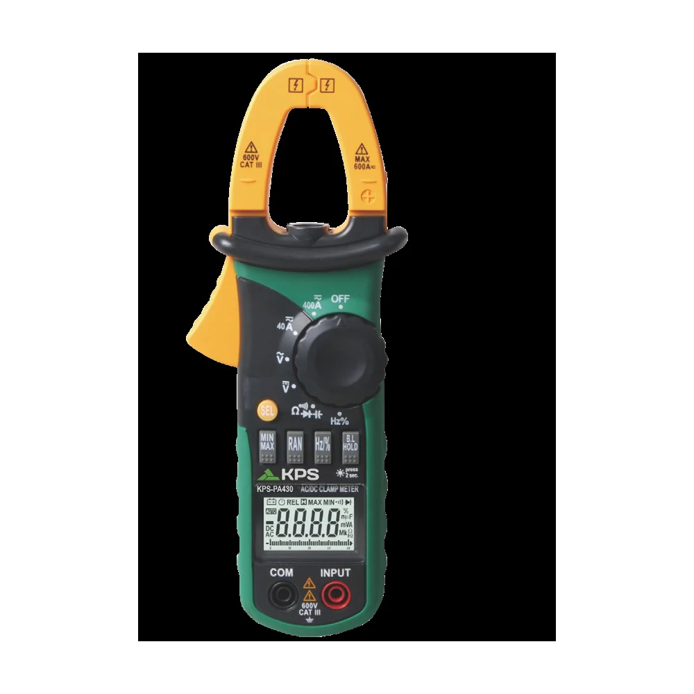 KPS PA430- MINI PINCE AMPÈREMÉTRIQUE 400A CA/CC