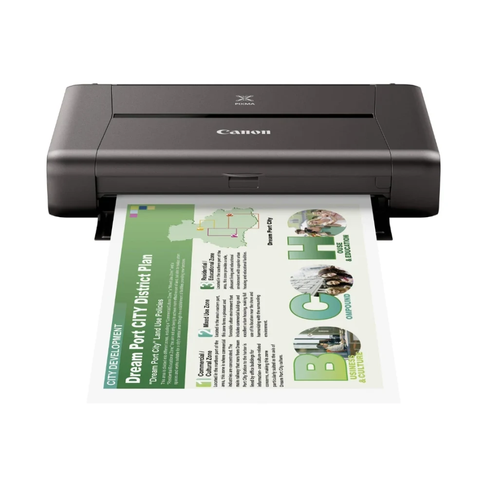Imprimante Jet d'encre Portable Canon PIXMA iP110 avec batterie (9596B029AB)