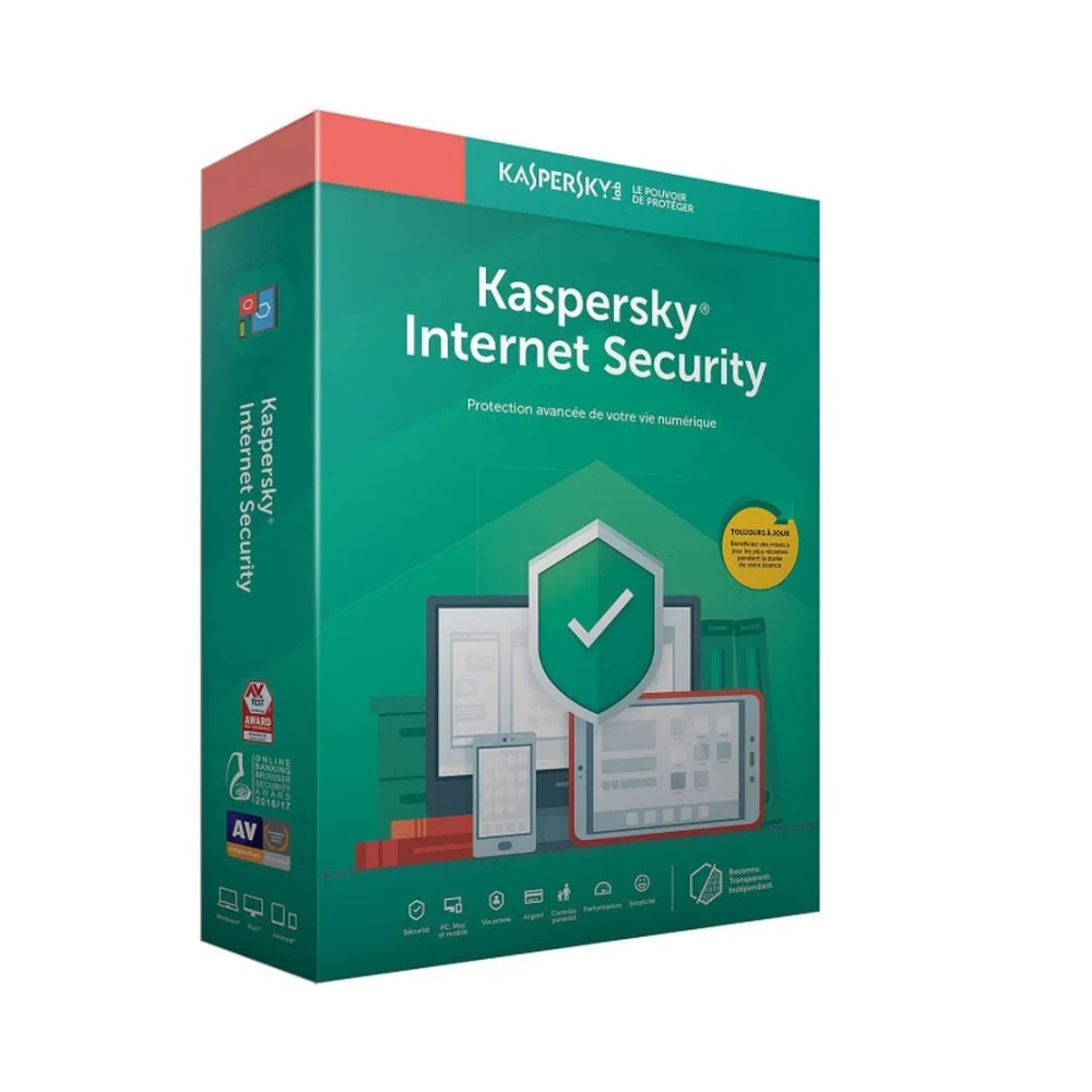 KASPERSKY INTERNET SECURITY 2020 3 POSTES MULTI-DEVICES 1 an