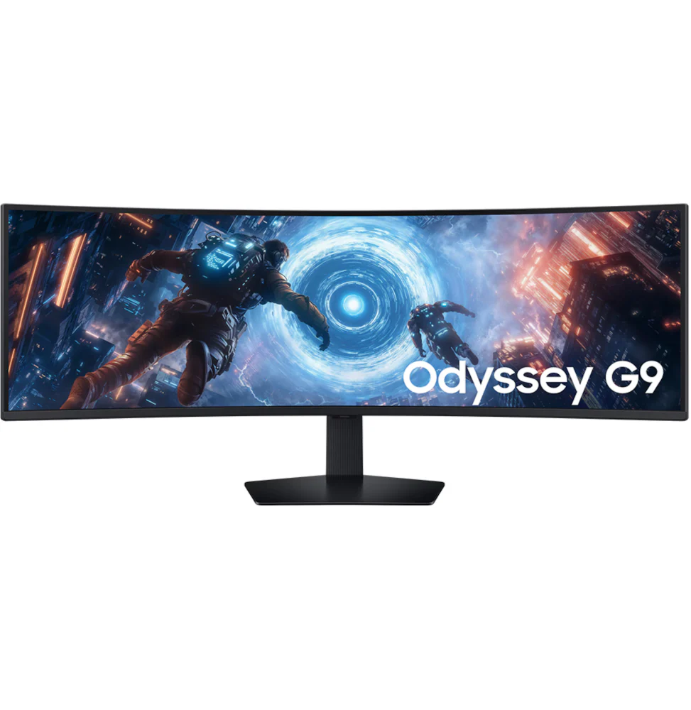 SAMSUNG 49" DQHD incurvé Gaming Odyssey G9 G91F, Incurvé 1000R 49P, VA, 1800R, DQHD (5.120 x 1.440), 32